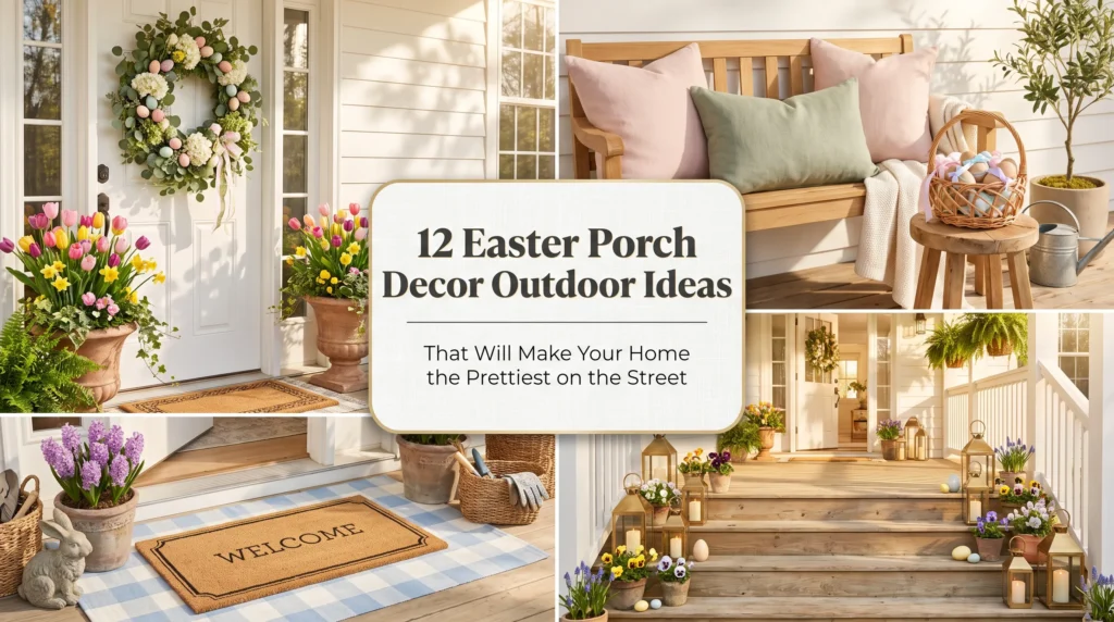 12 Easter Porch Decor Outdoor Ideas That Will Make Your Home the Prettiest on the Street