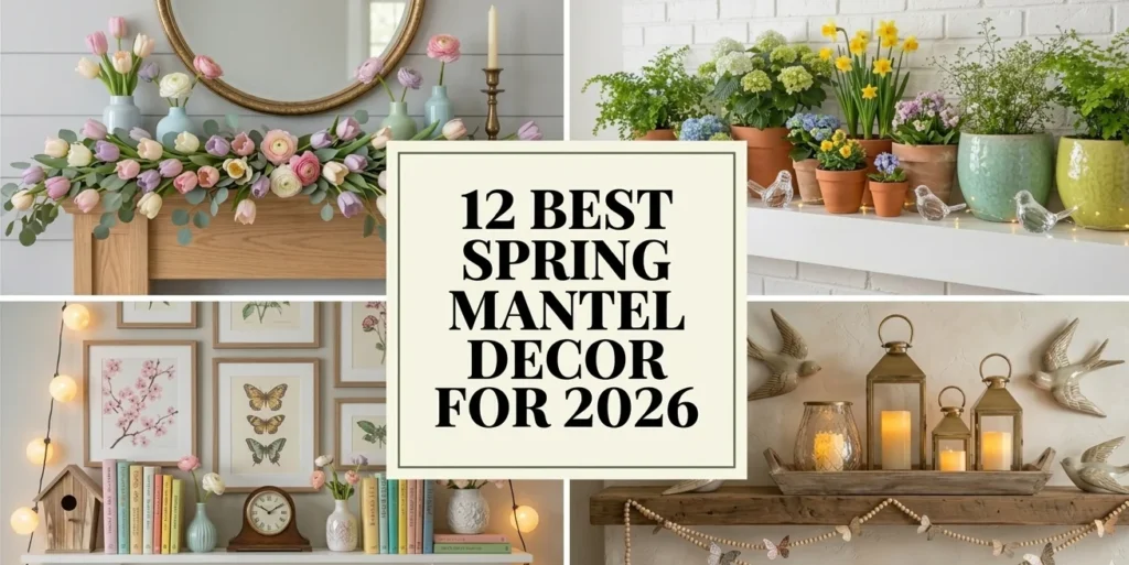 12 Spring Mantel Decor Ideas That Will Make Your Fireplace the Prettiest Spot in the Room