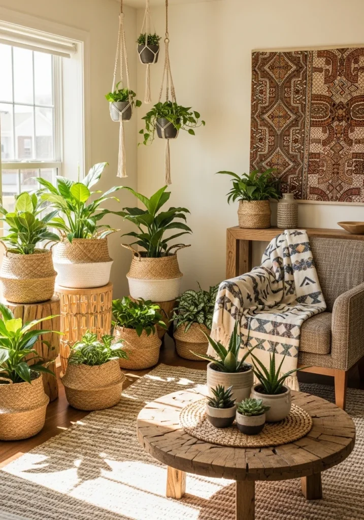 Plants and natural elements in African home decor – living cultural touch