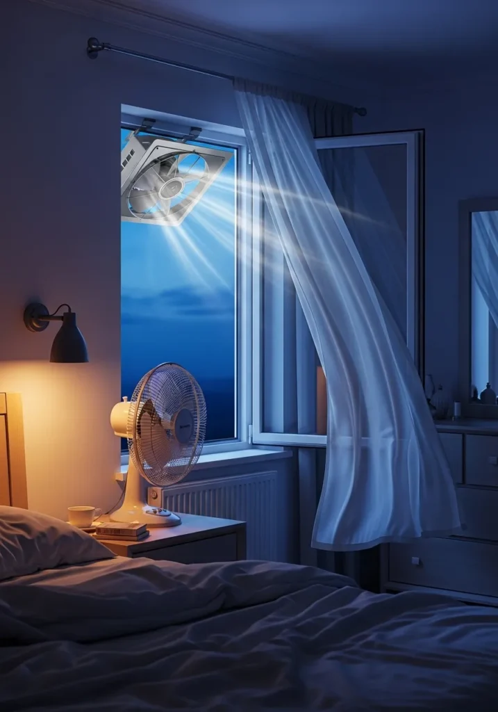 Cross ventilation with fans – smart way to cool bedroom without AC