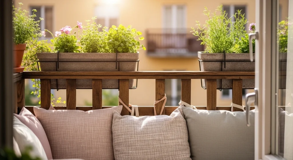 Dream spring balcony garden ideas with cozy natural light, small balcony garden ideas spring and easy DIY planters