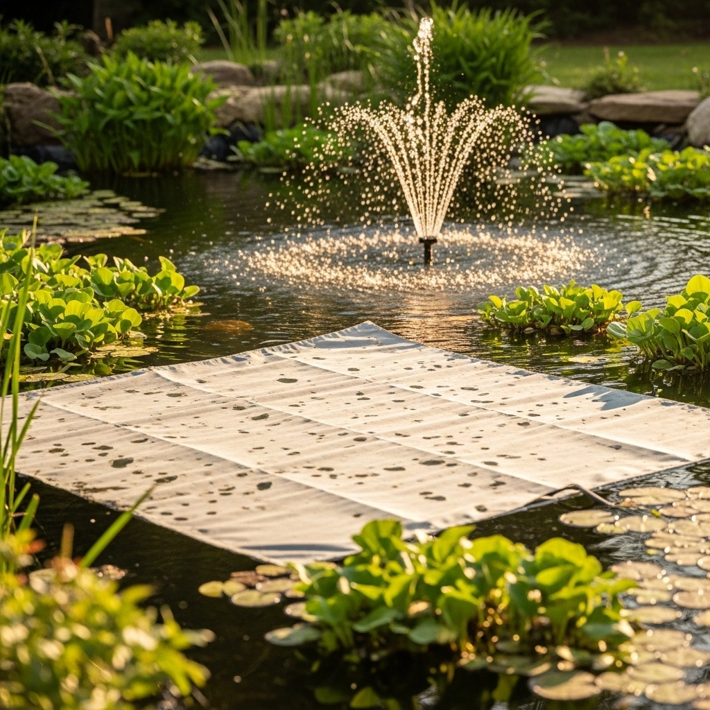 Solar fountain for spring garden – effortless backyard water fountain decor ideas