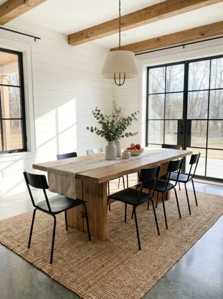 Modern rustic farmhouse decor – clean and contemporary twist