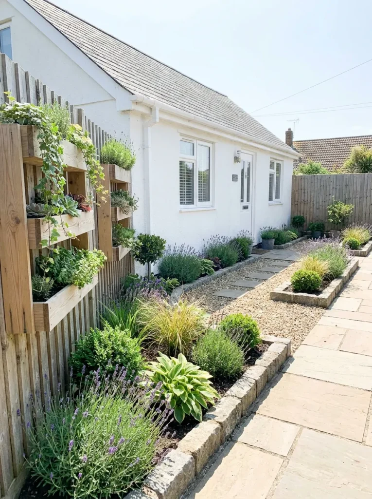 Simple landscaping for small front yard – maximizes limited space