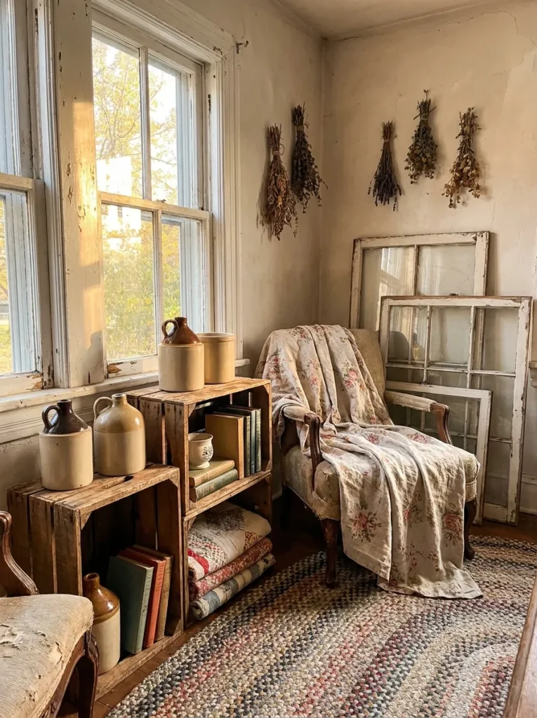 Thrifted rustic farmhouse decor – authentic on a budget